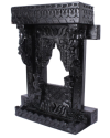 Black Solid Wood Jharokha